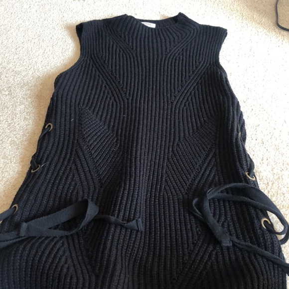 Sleeveless Sweater Tunic knitted - Picture 2 of 3